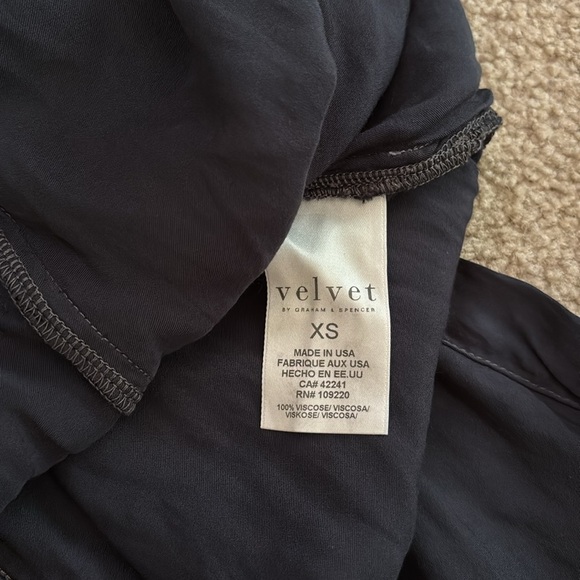 Velvet by Graham & Spencer Navy V-Neck Dolman Sleeve Sheath Dress size XS - Picture 7 of 8